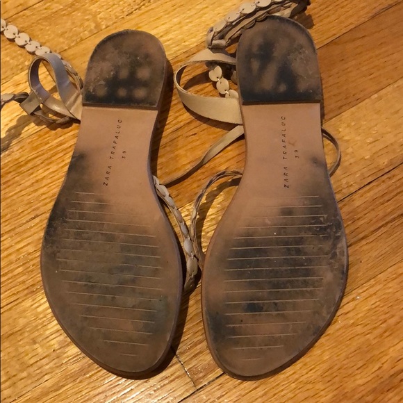 Zara Lace-up Sandals - Picture 2 of 4